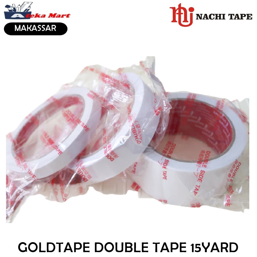 

GOLDTAPE DOUBLE TAPE 15YARD ISOLASI BOLAK BALIK