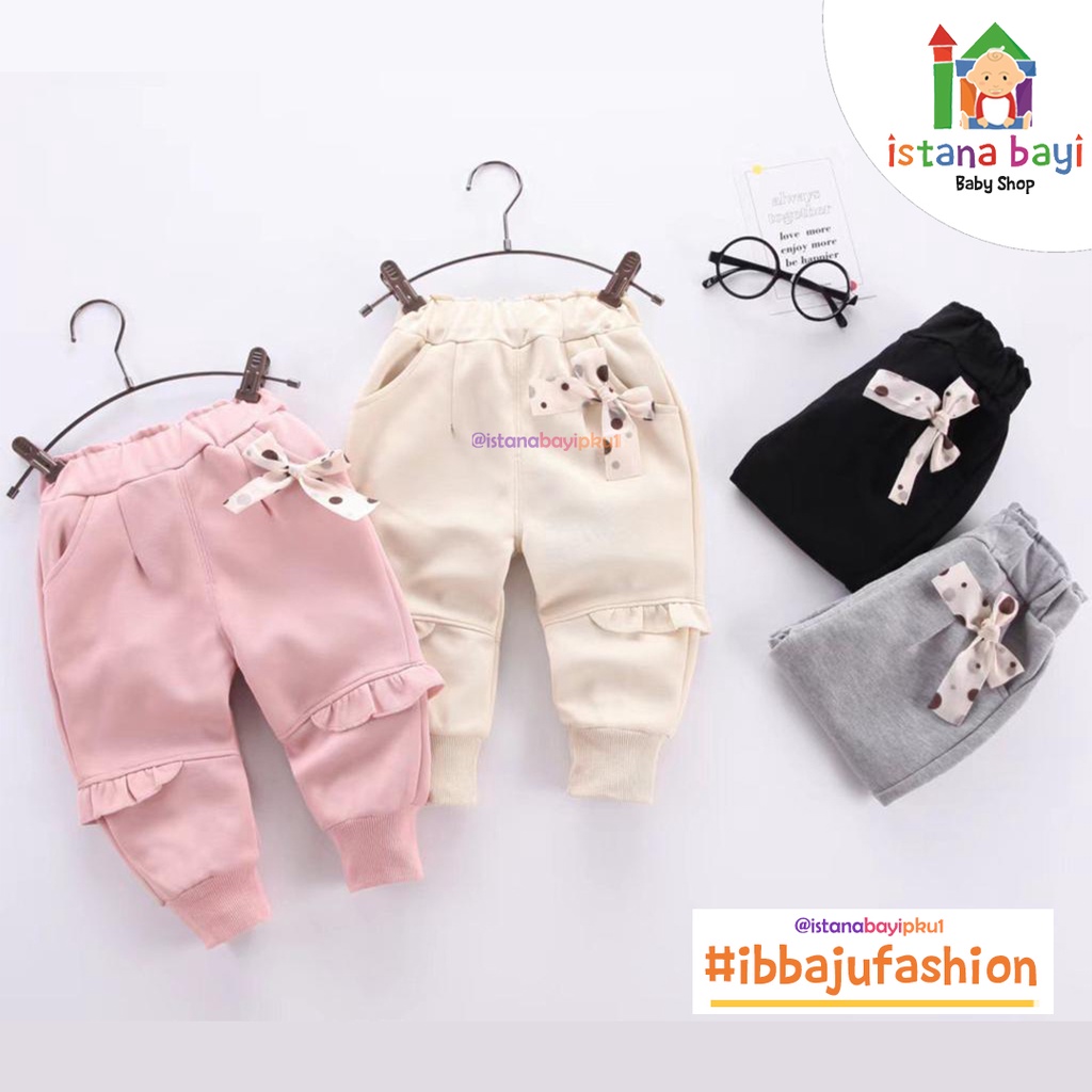 Celana Jogger Panjang Anak Perempuan Import/ Celana Jogger Anak