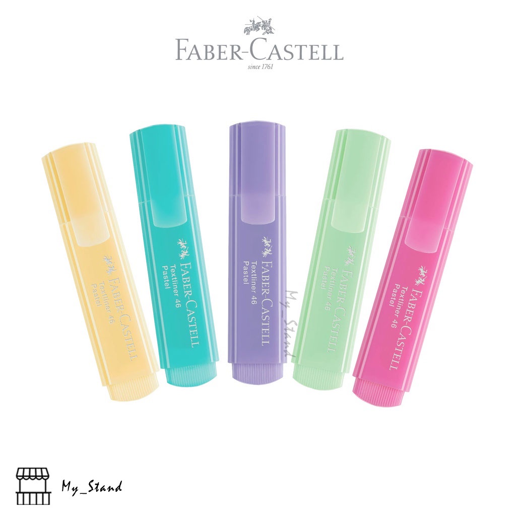 

Highlighter Lebar Faber Castell 46 Pastel 154666 Faber-Castell Textliner Highlighter Pastel Series 46 Soft color Textlighter warna warni ATK Original