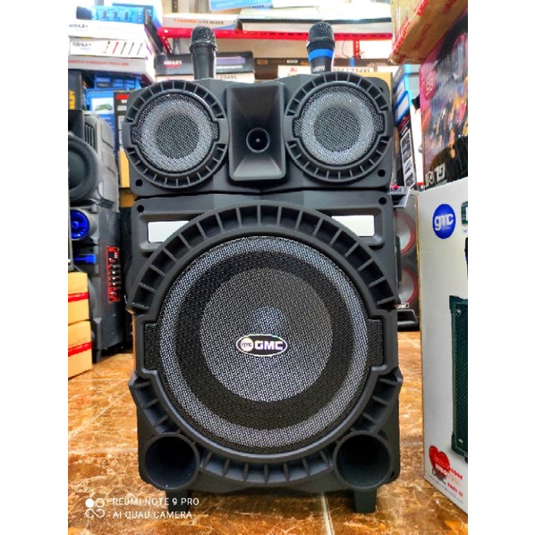 Speaker gmc 897W bluetooth 2 mic wireless