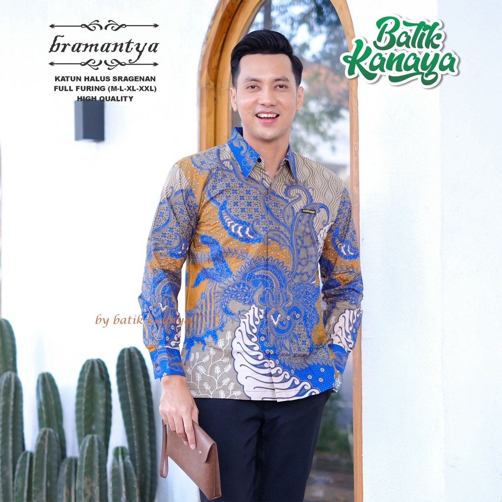 Kanaya Baju Batik Pria BRAMANTYA Full Furing