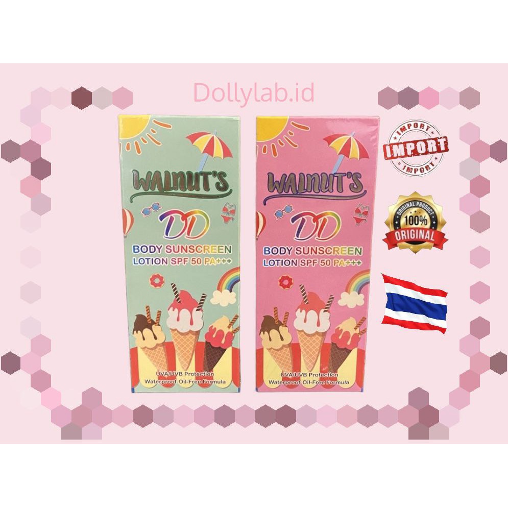 Walnut's DD Body Sunscreen SPF 50 PA+++ 150ml 100% ORIGINAL THAILAND