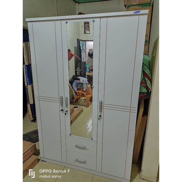 lemari olympic gstar 3 pintu laci mewah