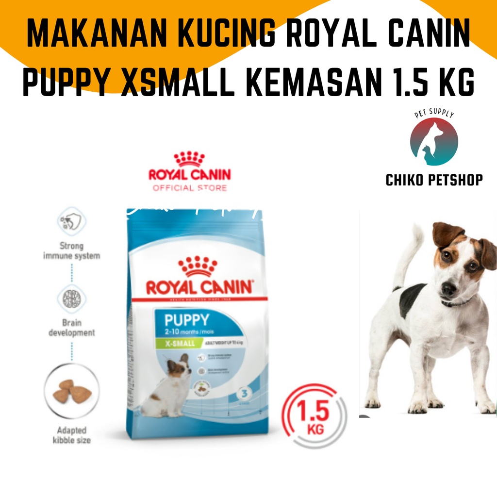 Makanan Kucing Royal Canin XSmall Puppy 1.5Kg | RC DOG 1,5 Kg