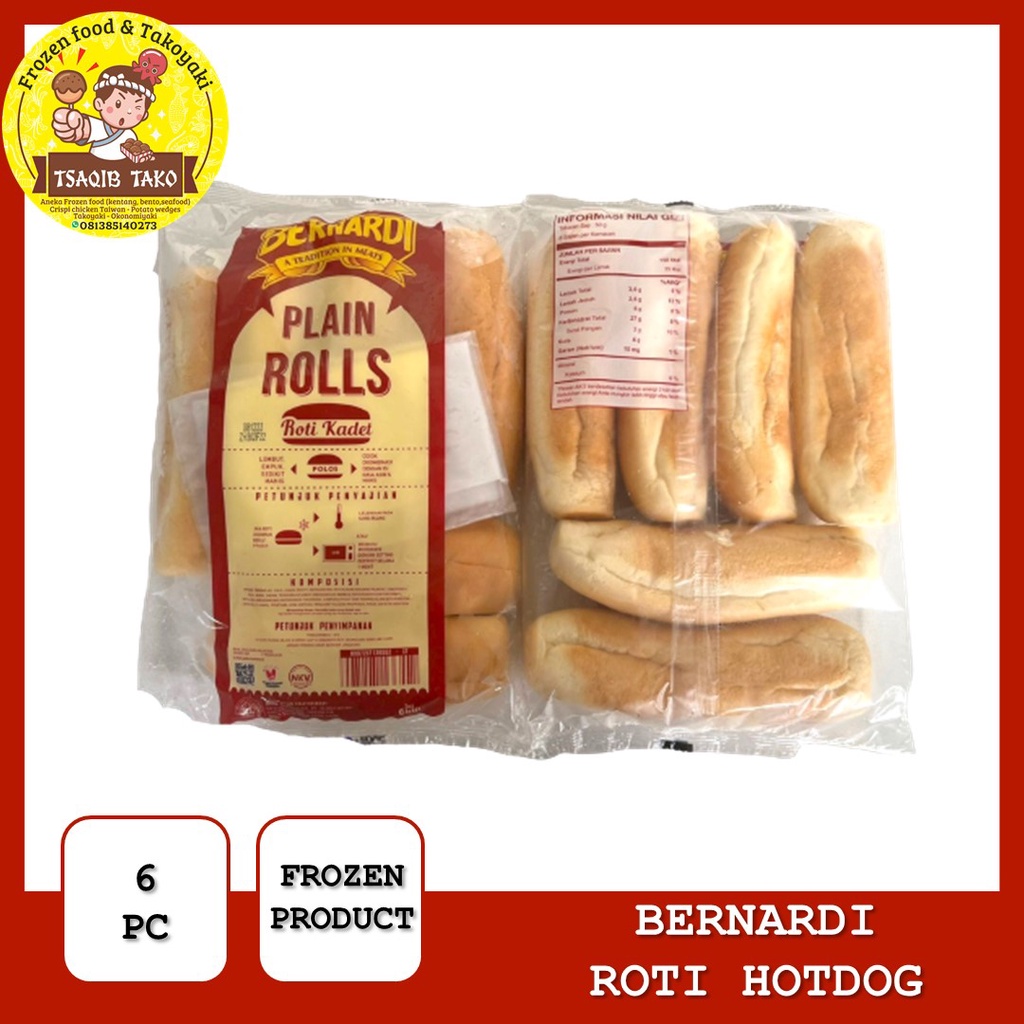 

PROMO Roti hotdog bernardi isi 6