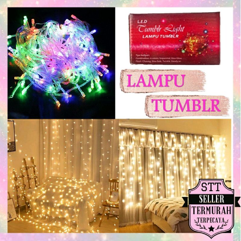 Lampu Hias Packing kotak/ Lampu tumblr 10 meter 50 LED