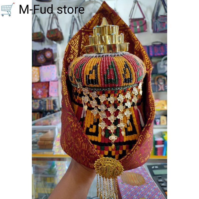 Topi pengantin pria Aceh komplit | Kopiah meukutop Aceh