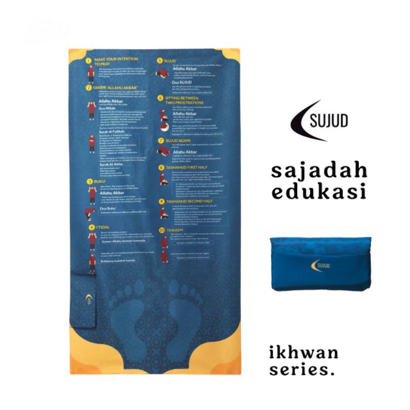 SUJUD EDU PRAYER MAT | SAJADAH EDUCATION | SAJADAH BELAJAR SHOLAT