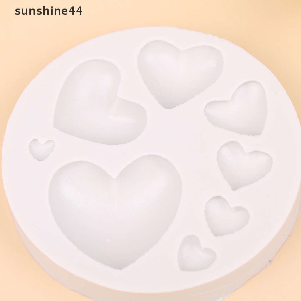 Sunshine Aneka Love Bentuk Hati Silicone Cake Mold Baking Cetakan Silikon Untuk Sabun Cookies Fondant Kue Tools Cake Decorag.