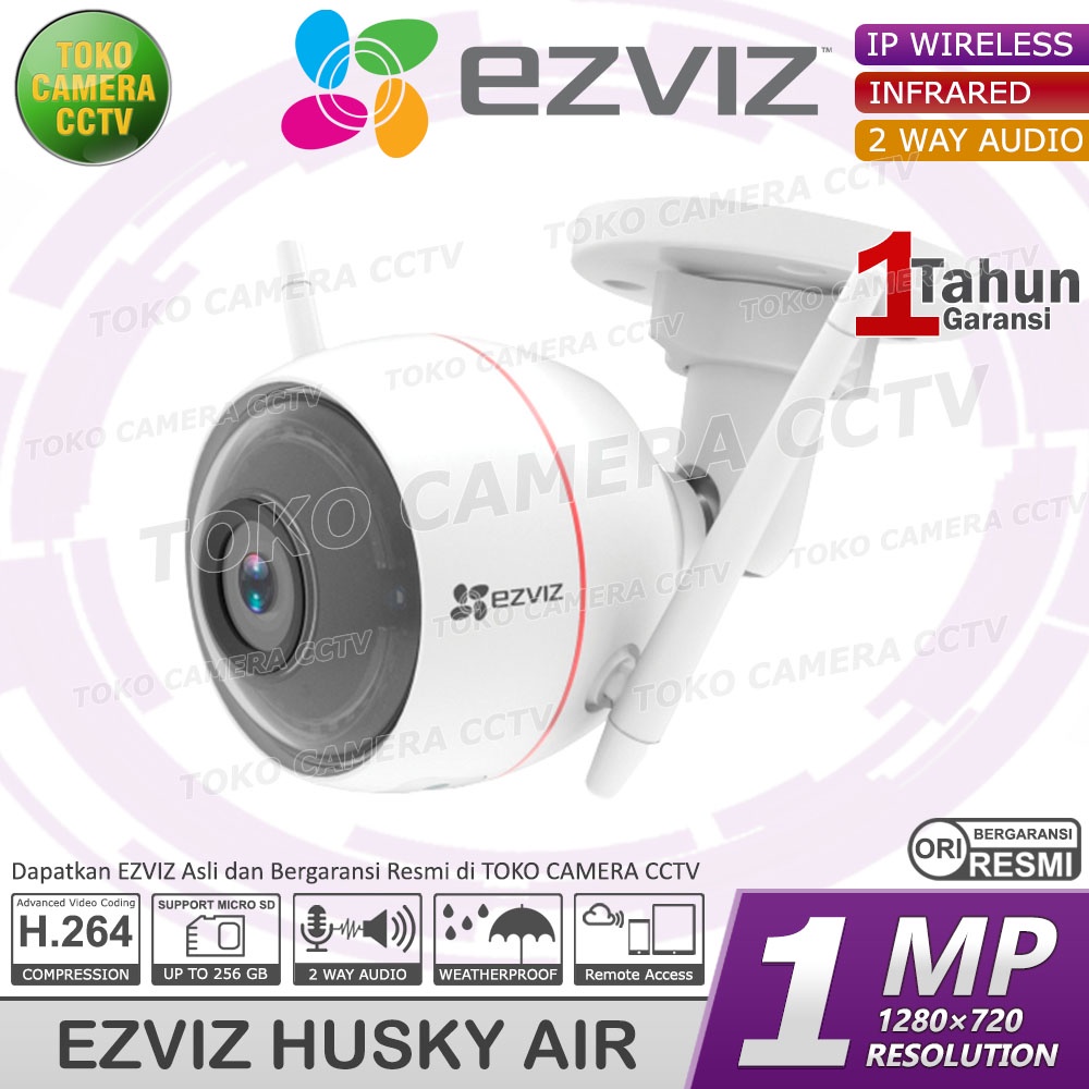 CCTV WIFI IP CAMERA EZVIZ C3W 720p HUSKY AIR