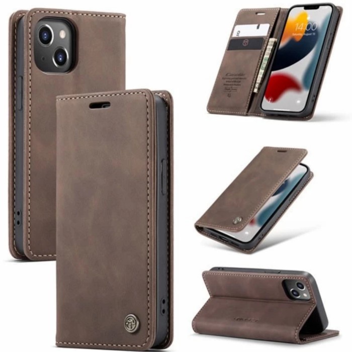 

Casing IPhone 14 14 PLUS Case Dompet Magnetik Slot kartu Mewah Lembut - MARON, IPHONE 14 PLUS