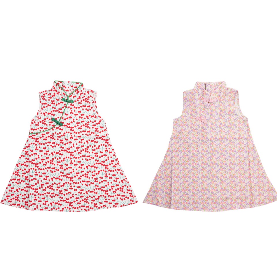 YUAN qipao dress bayi dan anak perempuan / dress imlek anak perempuan lucu / dress cheongsam anak ba