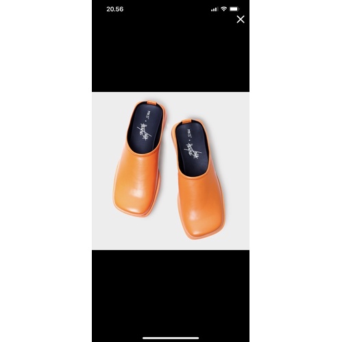 MKS x Isha hening mules orange /sepatu MKS ON KEEP