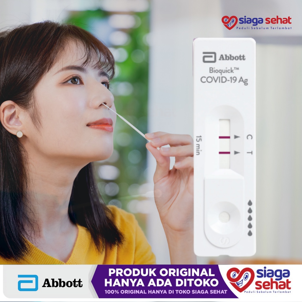 Alat Swab Antigen - Abbott Bioquick Rapid Test COVID-19 Ag Device (Eceran)