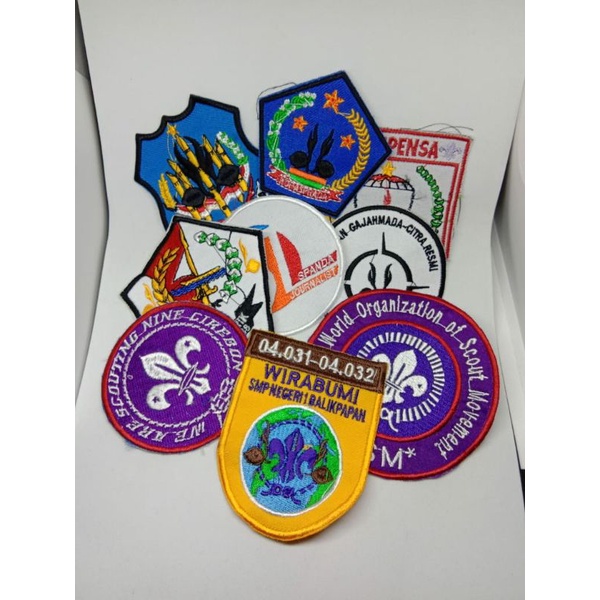 COSTUM/LOGO/NAMA BORDIR & SABLON DTF/SCARF PRAMUKA