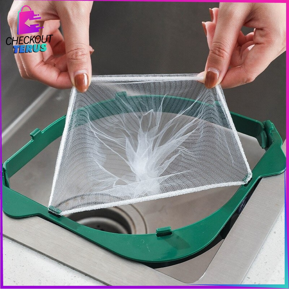 CT C537 Saringan Wastafel Isi 50PCS Kitchen Sink Anti Mampet Kantong Jaring Jala Penyaring Sampah Wastafel Filter Saringan Sampah