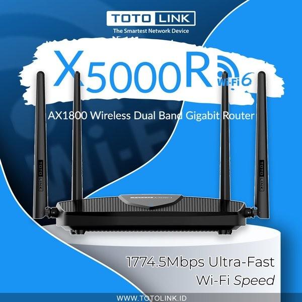 Komputer Aksesoris TOTOLINK X5000R Wifi 6 Wireless Router