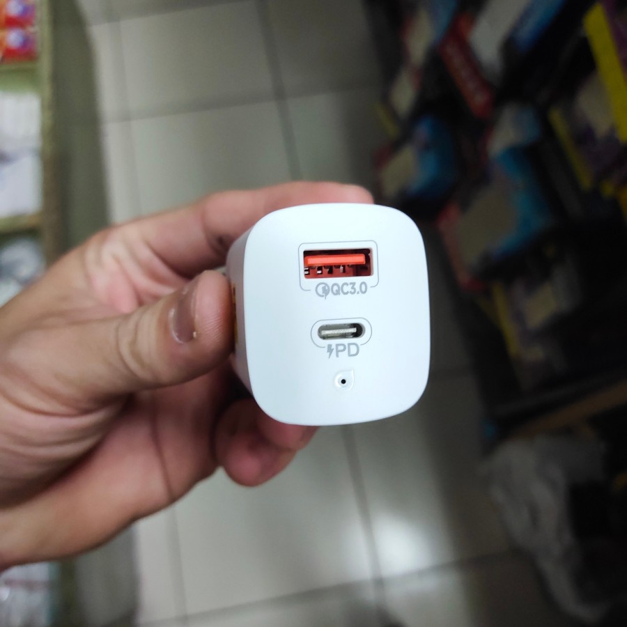 BATOK CHARGER HK TC-PD28 USB &amp; TYPE-C ORIGINAL 20W MANTUL MURAH MERIAH