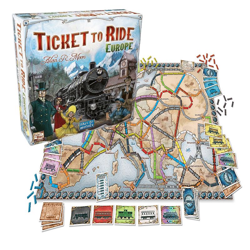 Tiket Ke TTR Ride Europe Board Game Days Of Wonder1912Kartu Ekspanding Partai