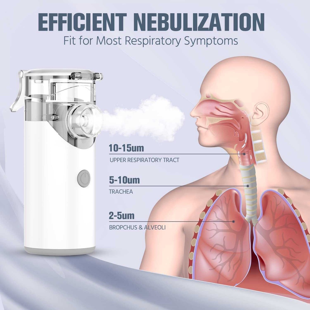 Fitconn Nebulizer Portable Alat Uap Bantu Pernapasan Inhale - MY-123-1