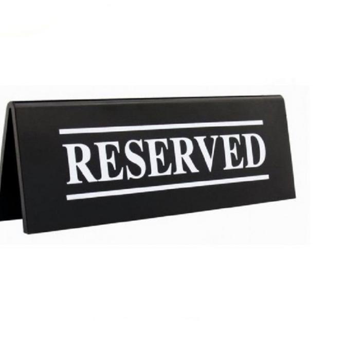 

케 Reserved Table Sign Acrylic Papan Meja Acrylic UV Tent Card Akrilik Trendy!!