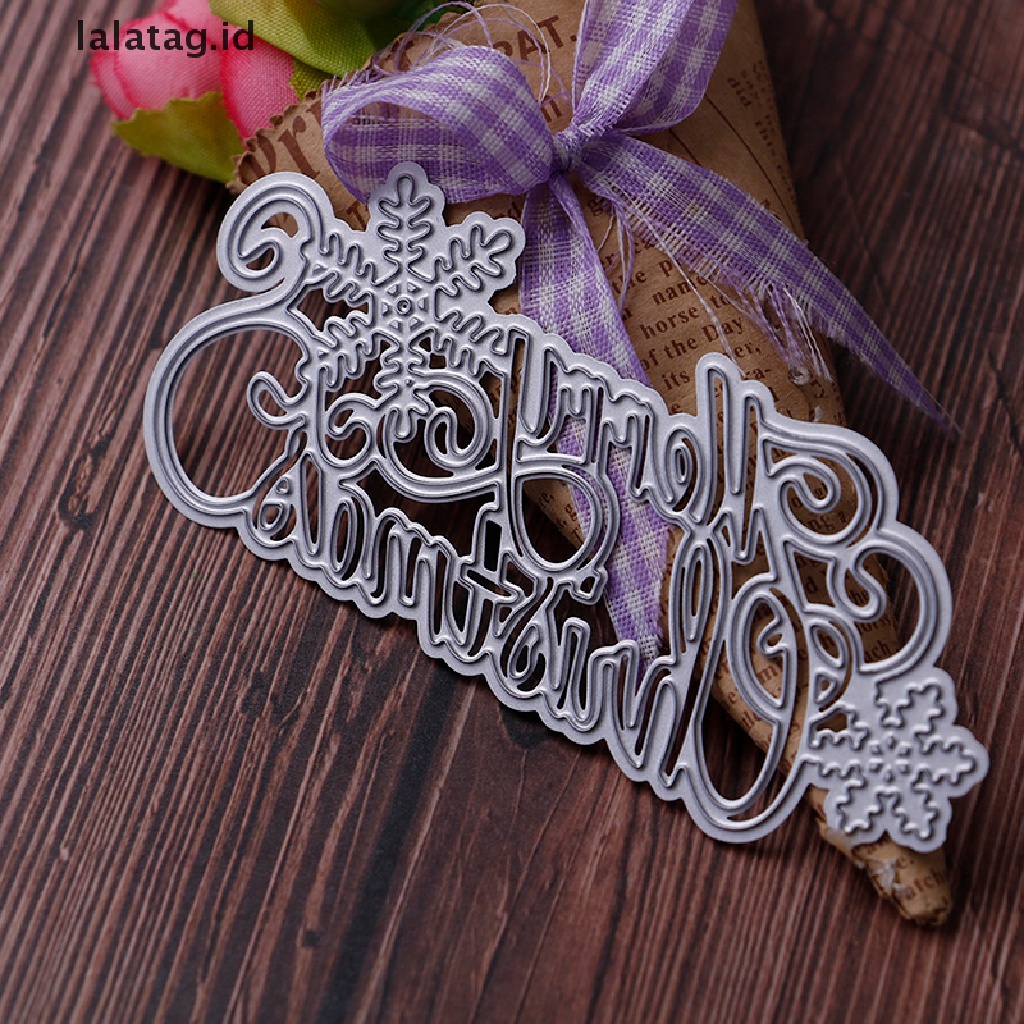 [lalatag] Snowflake christmas Metal Cutg Die Untuk Kartu Kertas Album Scrapbook DIY [ID]