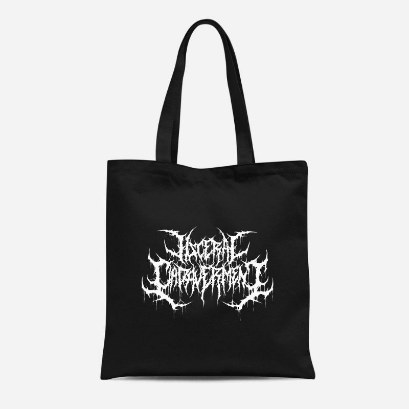 TOTE BAG KANVAS RESLETING PRIA WANITA / TOTEBAG TAS TERMURAH BAND VISCERAL CADAVERMENT /TOTE BAG TAS PRIA WANITA HITAM KANVAS TERMURAH