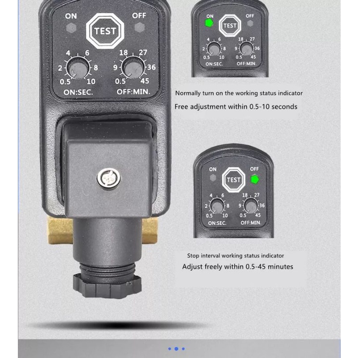 Katup Air Otomotis Electric Solenoid Timer Auto Water Valve 1/2 Inch 16bar AC220v OTP-B