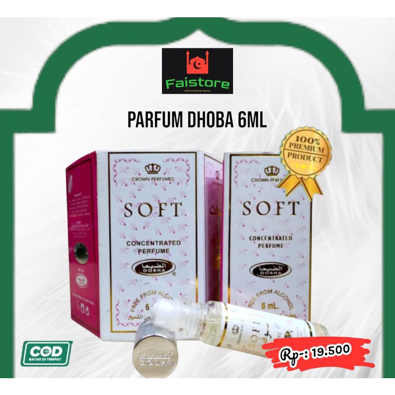 Parfum dohba 6 ml satuan orginal minyak wangi untuk sholat non alkhohol.