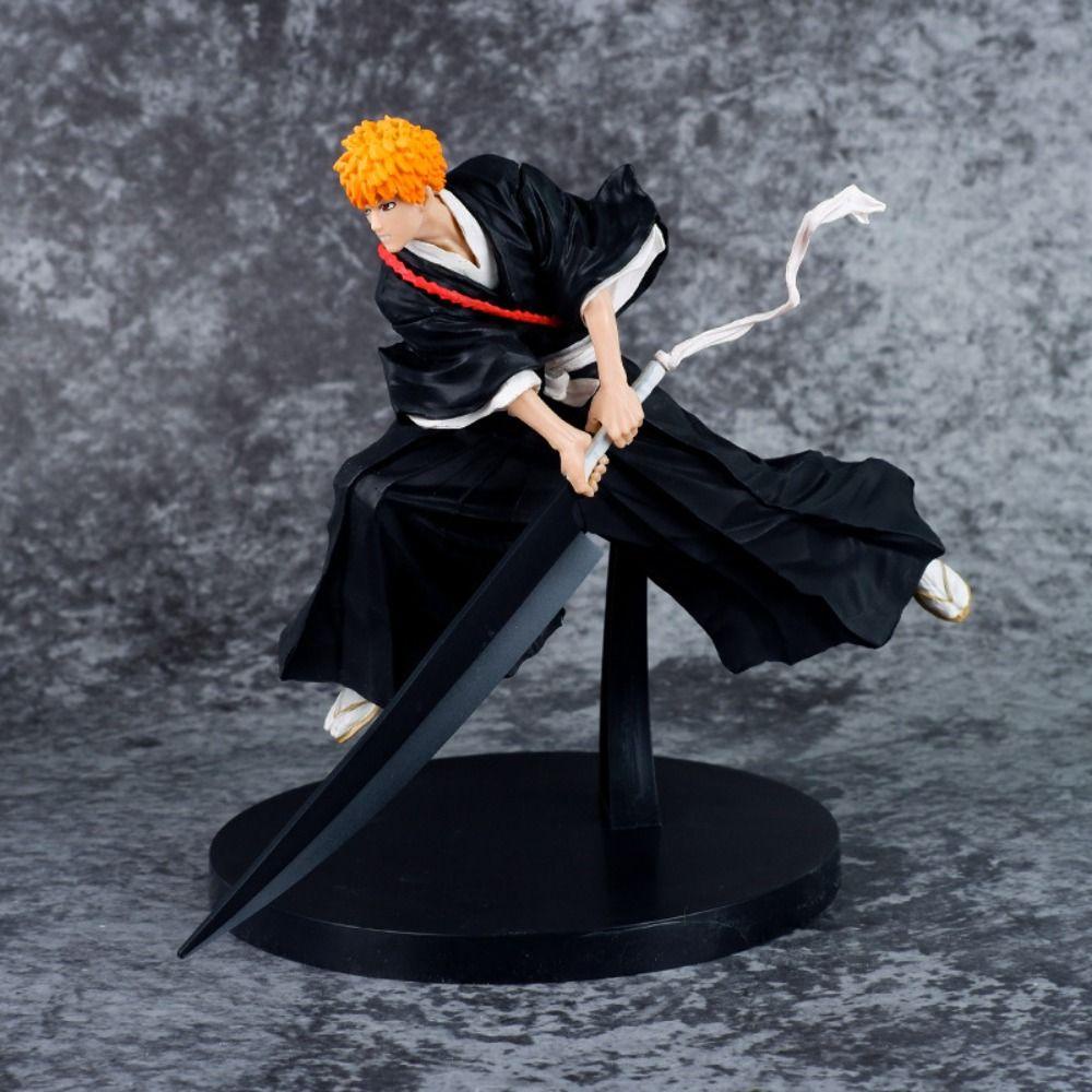 Lanfy Kurosaki Ichigo Action Figure Miniatur Untuk Anak Koleksi Model Figure Mainan Ornamen Mobil Model Anime Mainan Tokoh Anime Permata Pemutih Komputer Case Ornamen