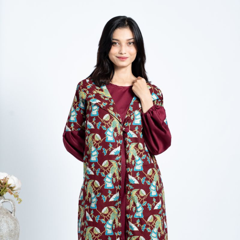 TUNIK PERTIWI 01 | LANGITJUA BATIK SOLO - ATASAN BATIK WANITA GALIH AYU