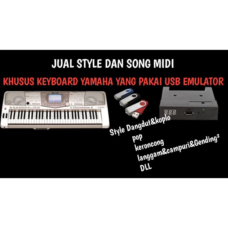Jual STYLE & MIDI SONG KEYBOARD YAMAHA NON SAMPLING (KHUSUS YANG PAKAI