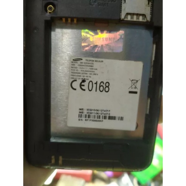hp Samsung core 2 SM g355h Minus LCD MESIN JAMIN NORMAL UDH TESTED