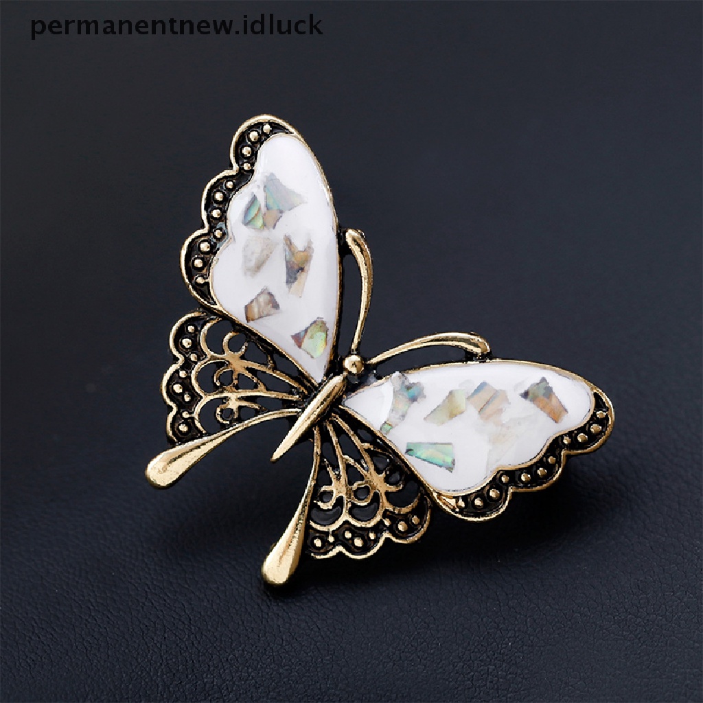 [luckypermanentnew] Butterfly Bros Lady Insect Series Korsase Kepribadian Perhiasan Kecil Segar Indah Wanita Bros All-match Bros Elegan [ID]