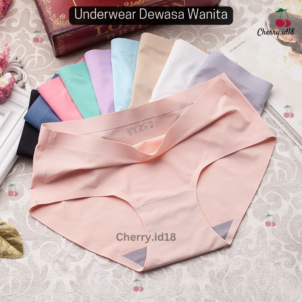 Cherry COD Underwear Silk Wanita Import / Celana Dalam Wanita / Celana Dalam Wanita Import BCW05