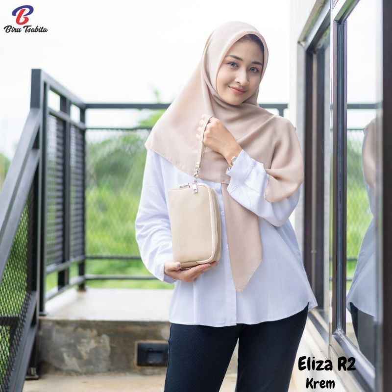 POUCH ELIZA R2 BY BIRU TSABITA BAHAN CHOCOLY ANTI AIR WATERPROOF PREMIUM 2 RESLETING