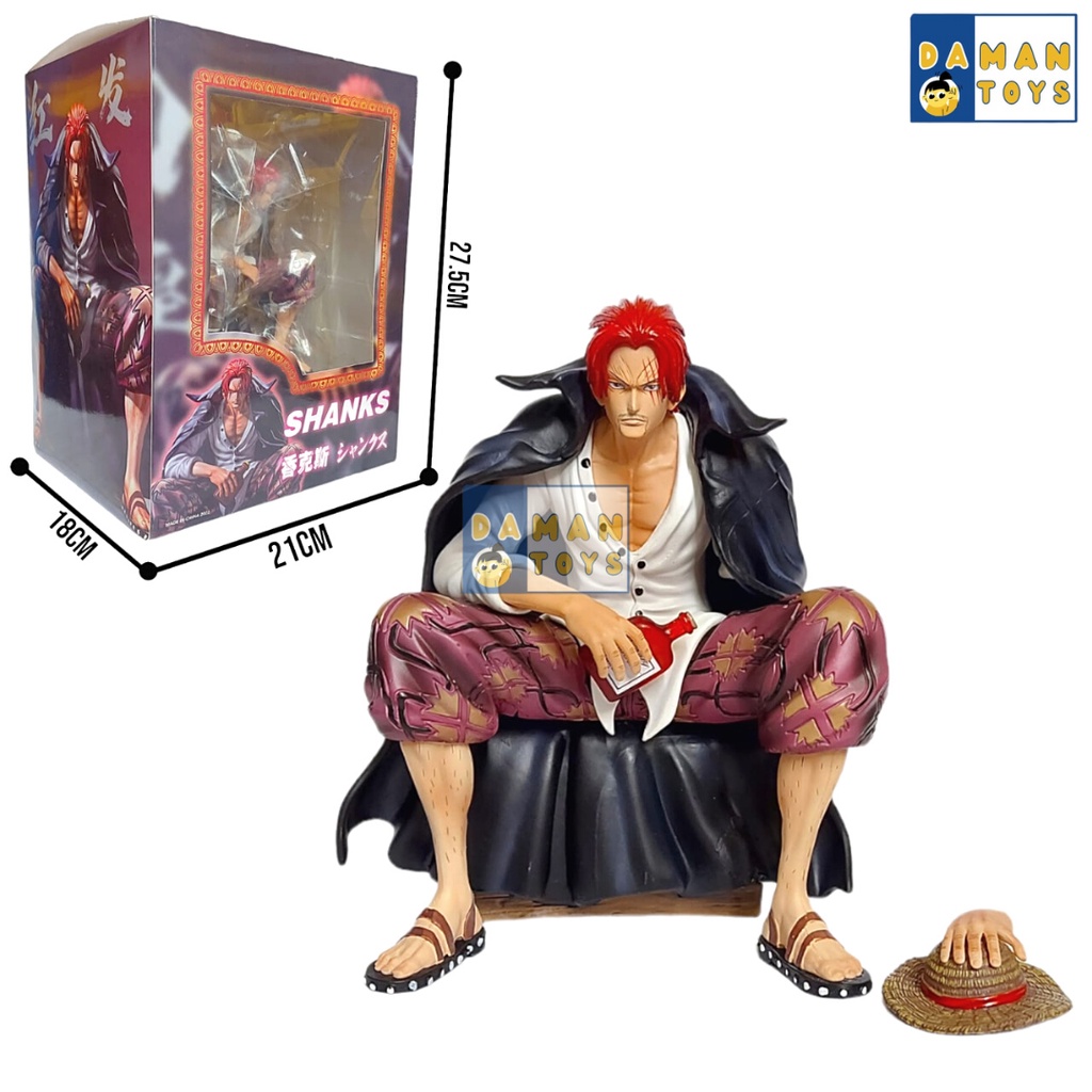 Figure One Piece Shanks Red Haired Pirates Onepiece Pajangan Koleksi