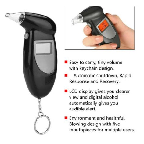 Digital Alcohol Breath Tester Detector pengukur Kadar Alkohol nafas - DAT