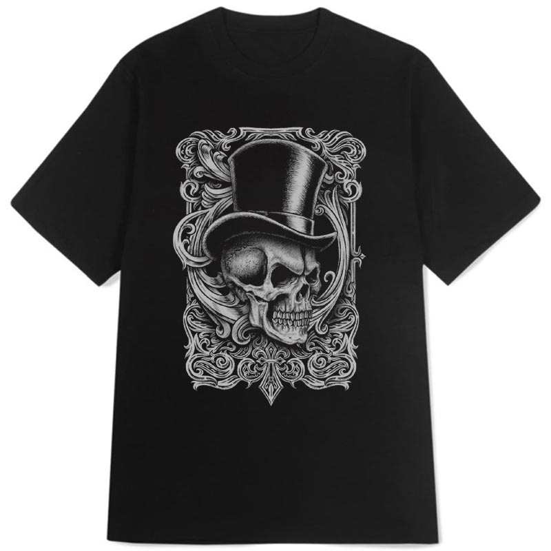 Kaos Affliction - Tshirt Motif Tengkorak Casual Unisex New Cotton T - SHIRT SKU-24995886697712256913