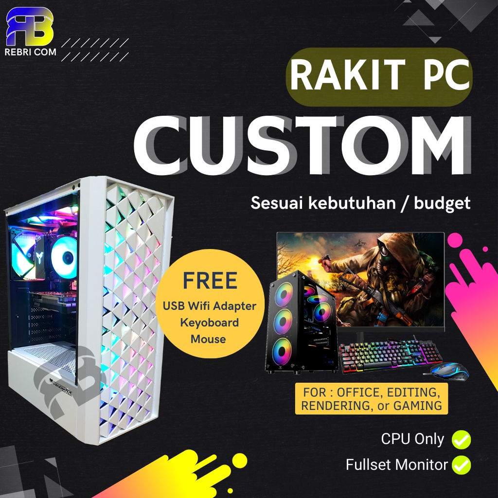 PC CUSTOM / PC Intel Core / AMD Ryzen / PC Kantor