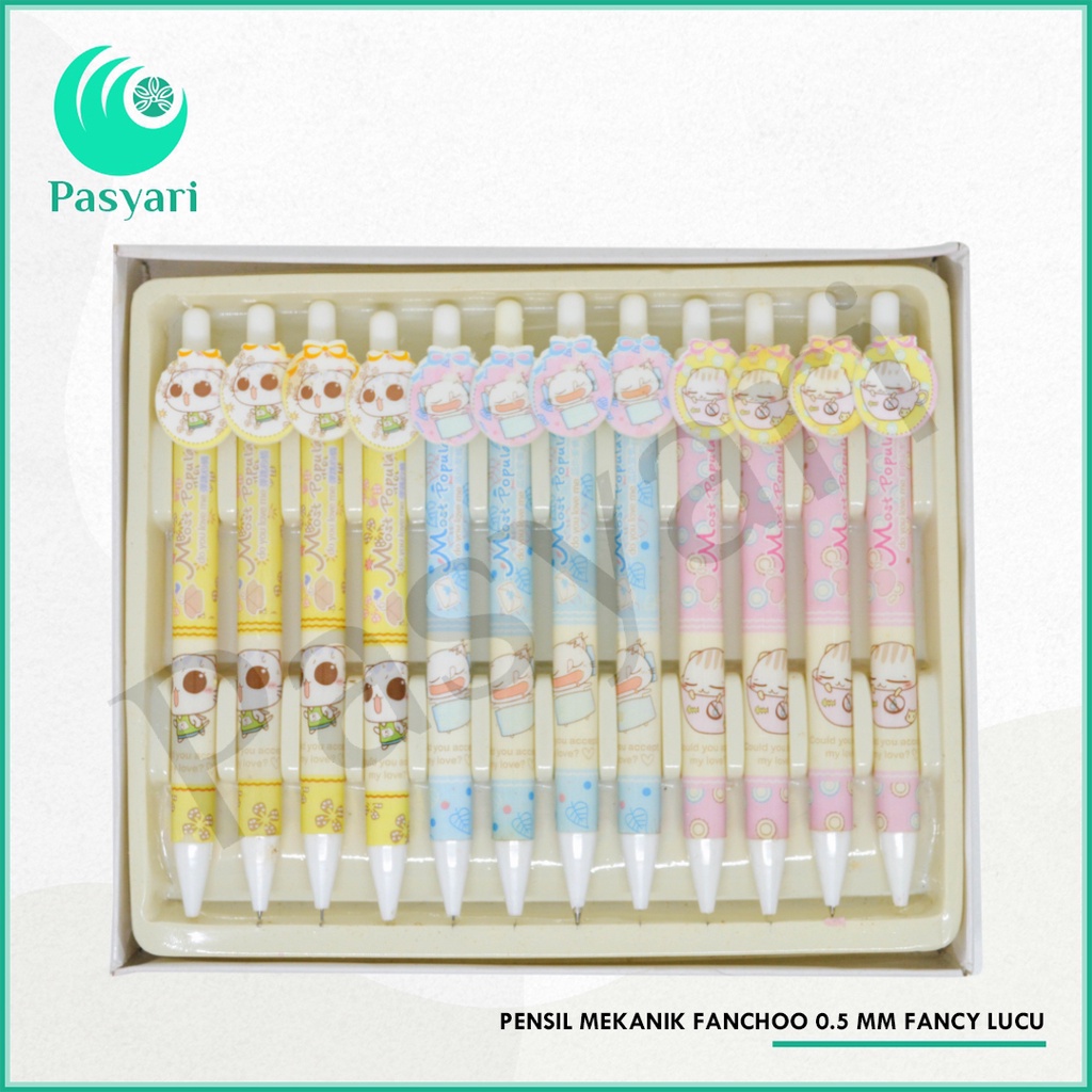 

Pensil Mekanik Fanchoo 0.5 mm fancy lucu