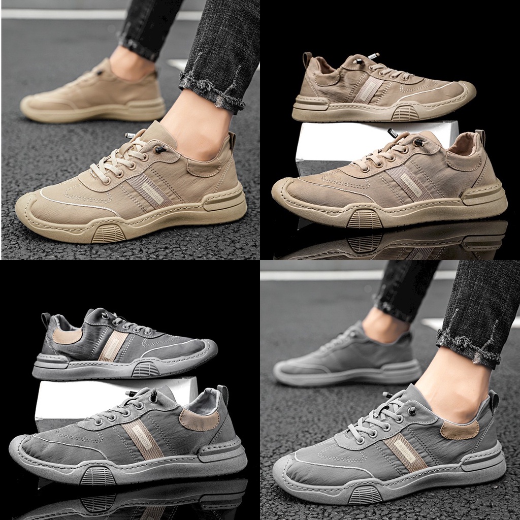 Sepatu Sneakers Pria 01102990 Spring Breathable Thin Canvas Shoes