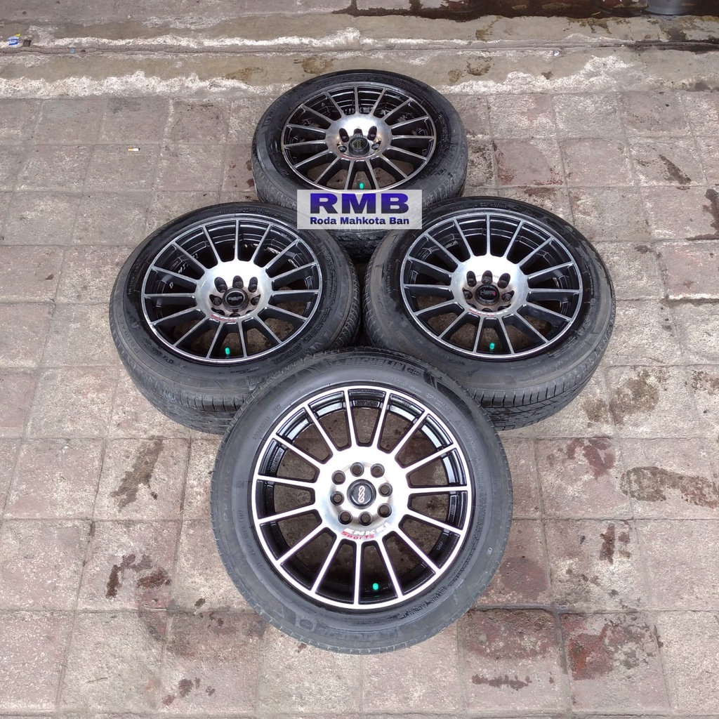 VELG SEKEN MOBIL MODEL ENKEI SPORT RING 16 + BAN SEKEN 205 55 R16