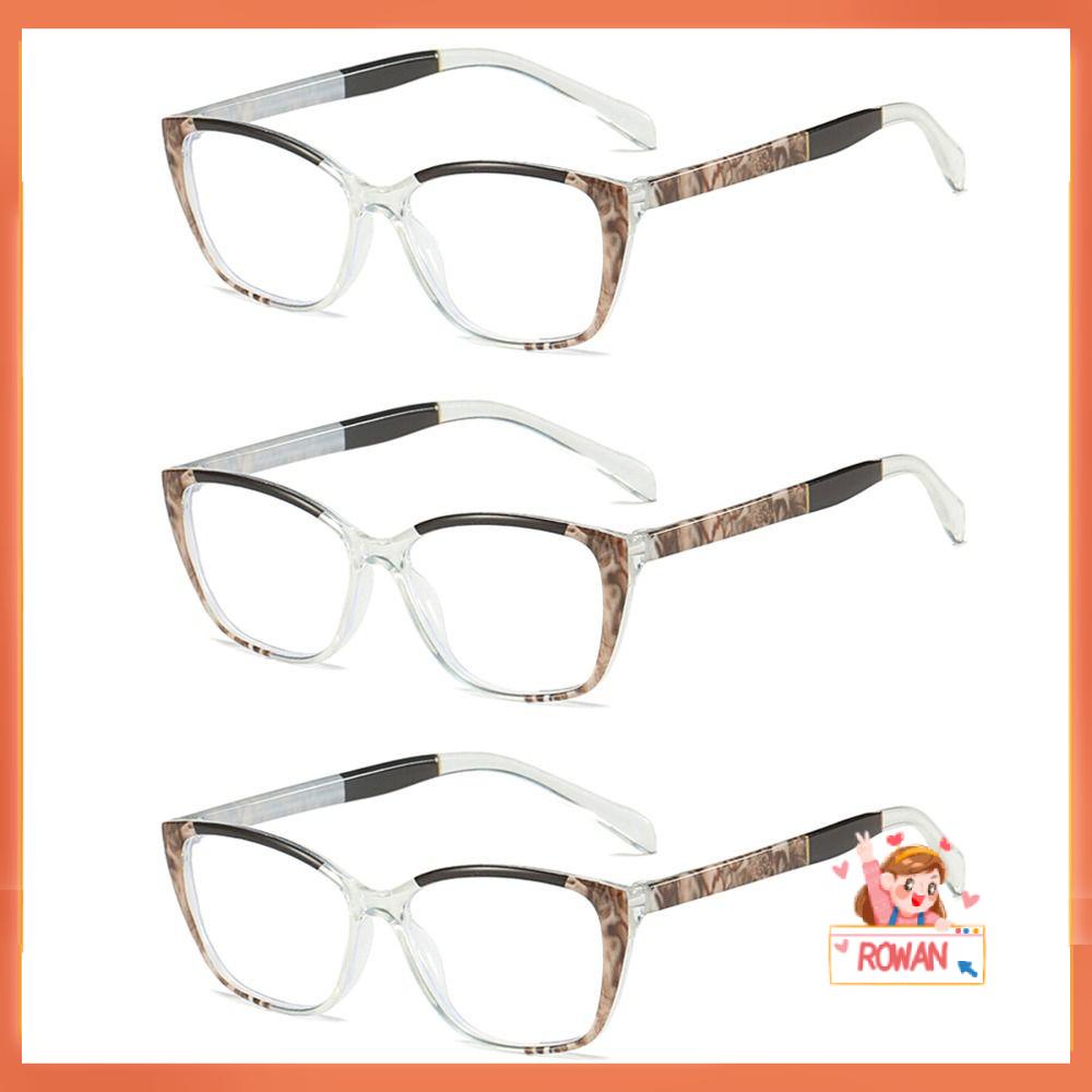 R-flower Kacamata Baca Nyaman Portable Elegan Vintage Ultra Light Frame