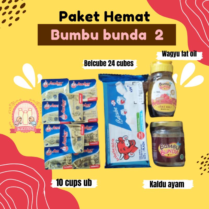 PAKET MPASI BAYI 6 BULAN PAKET HEMAT MPASI SUPER KOMPLIT BUMBU BUNDA LENGKAP DENGAN UB ANCHOR, BELCU