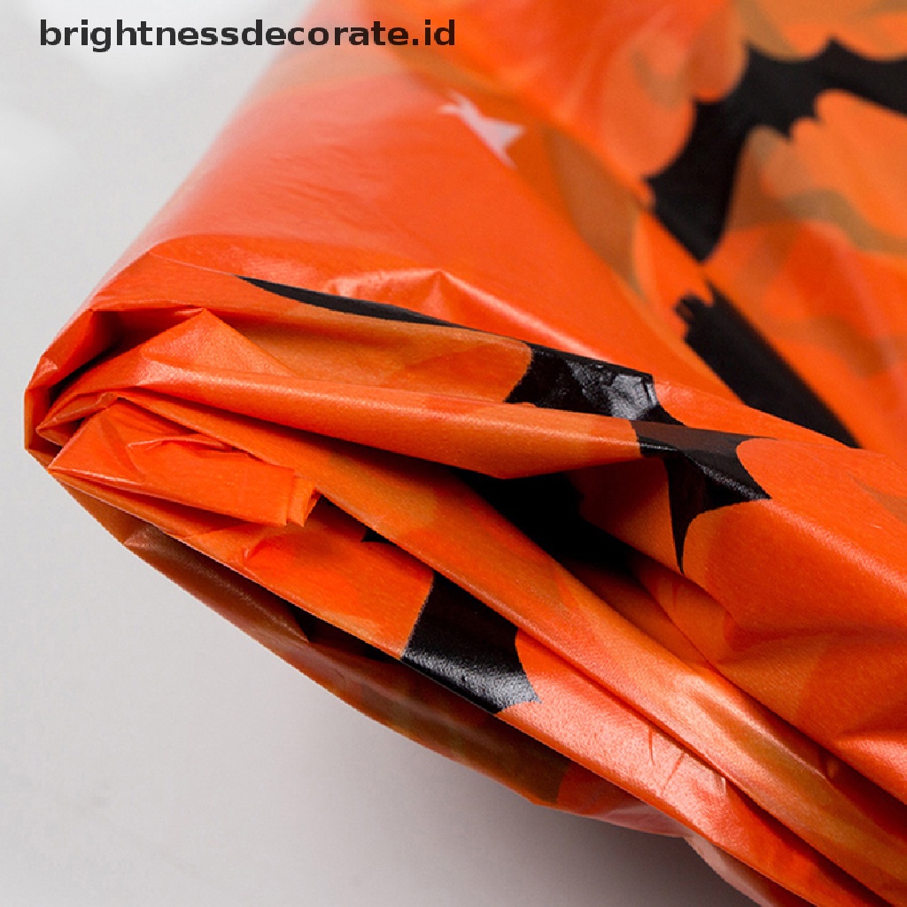 [Birth] Halloween Taplak Meja Sekali Pakai Anti Air Plastik Persegi Panjang Table Cover [ID]