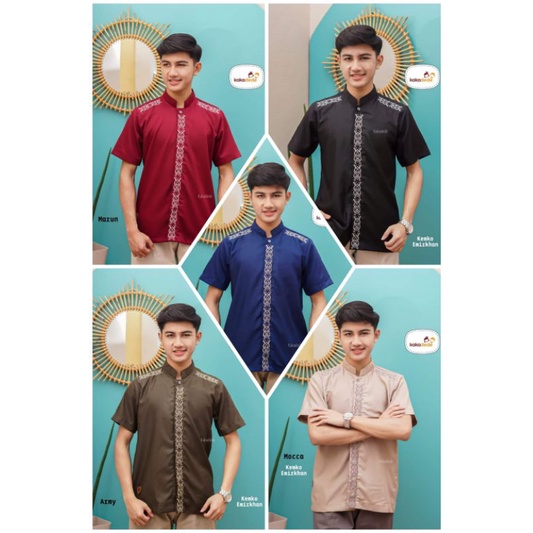 KEMKO kemeja Koko premium anak remaja bahan Toyobo lembut halus adem branded Kakadede emirkhan mewah