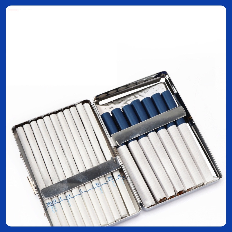 IMPOR KOTAK ROKOK METAL ANTI AIR KARAT DENGAN PENJEPIT MUAT KRETEK FILTER MILD DAN SLIM (SEMUA UKURAN MASUK)