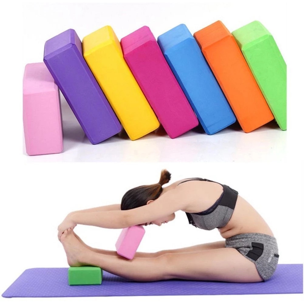 Yoga Balok Alat Fitnes Yoga Blok Prick Pilates EVA Brick Foam