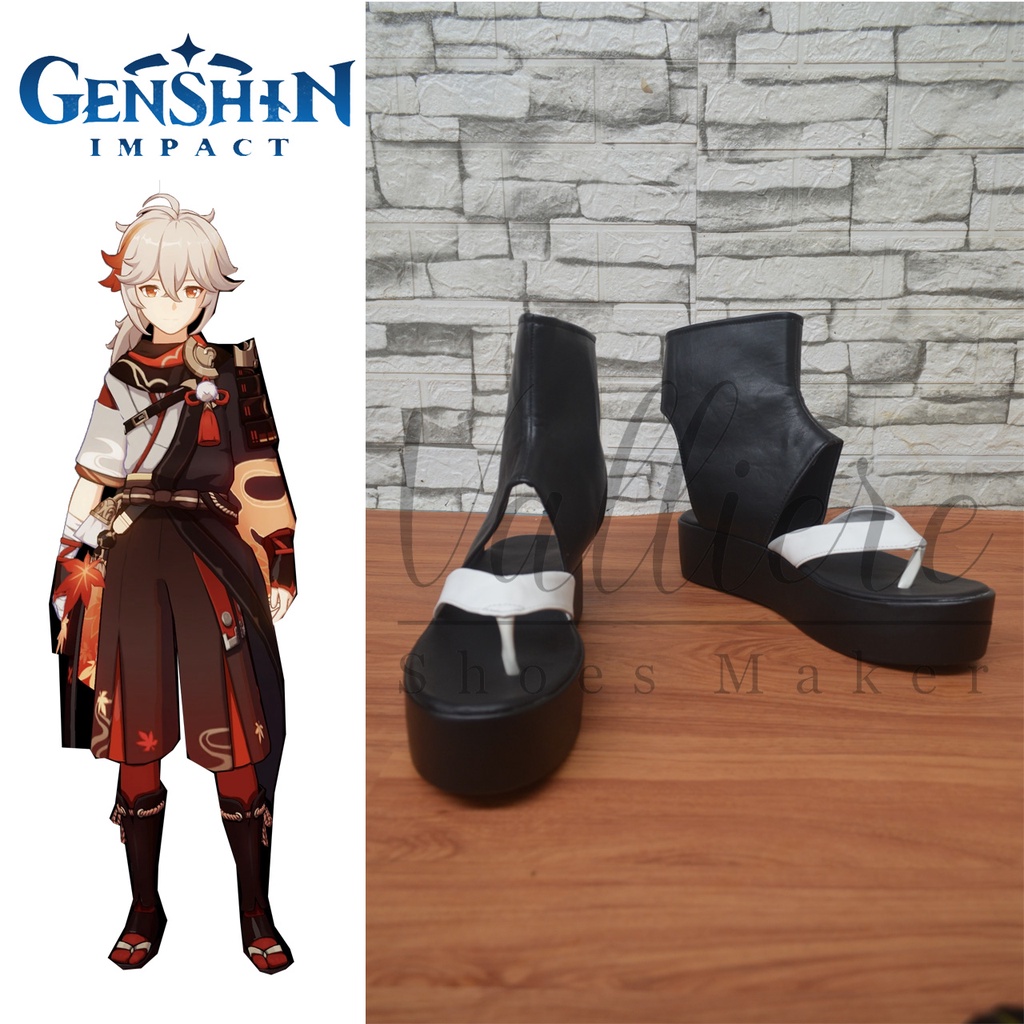 Sepatu Cosplay Genshin Impact Kazuha Kaedehara